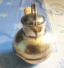 Epns England Engraved Teapot Silver Plated Woven Handle 1 1 2  Pint Euc