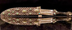 Antique Middle East Persian Safavid Solid Silver Filigree  steel Kindjal- Unique