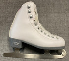 Girl s Riedell Pearl Ice Skates White Size J13 Luna Blade