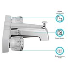 Dura Faucet Economical Classic Tub And Shower Faucet With Diverter  chrome Po   