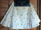 Tahari Metallic Snowflakes Christmas Tree Skirt Rose Gold Silver Sparkle 50 