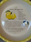 Lemon Meringue Vintage Recipe Ceramic Pie Dish