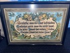 Vintage Mid Century German Framed Poem