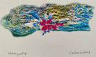 Puerto Rico 2000s  Tarjeta Navidad  Lasergrafia Artista-carlos Sue  os New unused