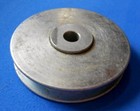 One Each 2  Outside Dia  Steel Sheave Pulley W center Hub Bearing  1 4  U Groove