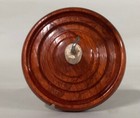 Hand Turned Drop Spindle Kit  Top Whorl  Spindle Spinning  Padauk Wood  2 2oz
