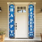 Happy Fathers Day Decorations First Fathers Day Porch Banner Super Dad Family 
