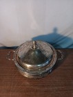 Vintage English Silver Mfg  Corp  By Leonard Silver 2qt  Bowl With Handles