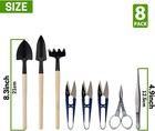 Bonsai Set 8 Pcs - Include Pruner fold Scissors mini Rake bud   Leaf Trimmer    