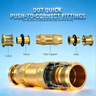 3 8  Dot Brass Brake Line Fittings  4 Pack Air Hose Fittings Union 3 8inch