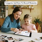 Small Photo Album 4x6   Linen Cover   Holds 100 Photos   Acid-free Pages   Easy