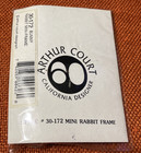 Vintage Arthur Court Bunny Rabbit Mini Picture Frame Cast Silver Metal New Nos