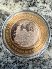1997  10 Las Vegas New York -ny Casino Gaming Token chip   999 Fine Silver