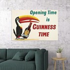 606847 1930s Opening Time Is Guinness Time  Vintage Beer Wall Print Poster
