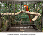 Bird Perch Parrot Cage Manzanita Wood Branches  Set  3 Piece 24   12  And 10 