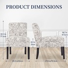 Armless Loveseat Sofa Modern Fabric Living Room Chairs