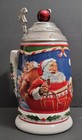 Vintage Coca-cola Christmas Stein 1999 Santa s Reward W box   Coa