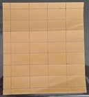 1948 Jnf Kkl 2nd Aleph Bet Settelment Full Sheet Brown On Yellow Paper Mnh Og Vf
