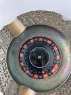 Vintage Fabulous Las Vegas Ash Tray Roulette Wheel Copper Travel Game
