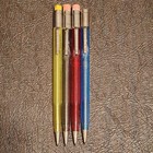 Lot Of 4 Vintage Scripto Translucent Twist Mechanical Pencil Yellow Blue Red  