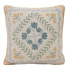 Floral Throw Pillow Square Soft Cotton Botanical Design Indoor Decor 18x18 New