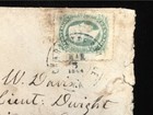 Va Charlottesville 1864 Confederate Turned Cover Csa  12f Rare On Cover
