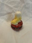 Porcelain Hinged Box- Dog On Red Cushion