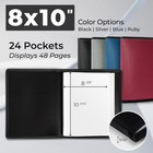 Dunwell Photo Album 8x10  ruby  With Black Mounting Paper  8 X 10 Photo   Art