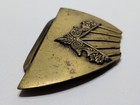    vintage    Ornate 1920s   30s Art Deco Floral Etched Brass Dress Belt Buckle