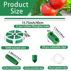 143 Pcs Garden Stakes Set 32 Sets Of Fiberglass Plant Sticks Diy 3ft 4ft 5ft 6ft