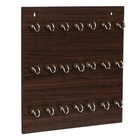 Webelkart Wooden Premium Key Chain Wall Hanging Key Holder- 21 Hooks  brown 