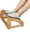 Strongtek Ergonomic Under Desk Footrest 3 Adjustable Heights Wooden Office Fo   