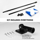 New G128 Scotland Flag   Flagpole Set  6ft Black Pole And 3x5ft 150d Flag