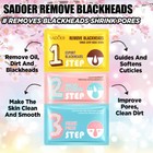 10x Pore Strips Blackhead Remover Face Nose Acne Clean Peel Off Mud Mask 3-step
