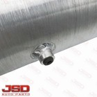    2 3 8 Gallons Fuel Tank Cell W baffle 6x22 Round Gas Tank 1 4 Npt Aluminum Spun