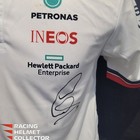 Lewis Hamilton Signed Team Shirt White Promo Autographed Display As-03622