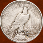 1921 United States Peace One Dollar S 1 Silver Coin -high Relief