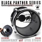 New Octoban Drum 6 Inch Black Panther Metal Tom Kit With Stand High Pitch Black