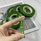 Zyoung 4 Rolls Floral Tape 1 2 Inch X 30 Yards X 0 01 Inches  Dark Green 