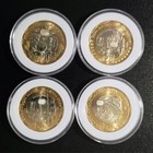 2026 Fifa World Cup Mexico 20 Pesos Complete Uncirculated 4-coin Set W  Capsules