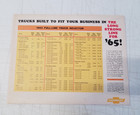 Original 1965 Chevrolet Truck Gas   Diesel Models Sales Brochure Color 3448