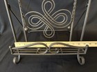 Vintage Cast Iron Cookbook Stand Holder Album Cutting Board Holder