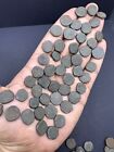 Collection Of Rare Ancient Medieval India Horse Billon Jitals 12thc 13thc 15mm