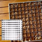 Brownie Divider Pan   100 Grid Aluminum Mold   Ideal For Baking   Meal
