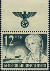 Stamp Germany Poland General Gov t Mi 056-58 Sc Nb5-7 1940 Wwii 3 Reich Top Mnh