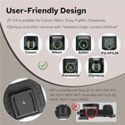 Zeniko Zf04 Mini Camera Flash Light Speedlite 5600k Canon Nikon Sony Gr3