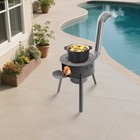 Wood Burning Stove With 3 Wok Rings  Multifunction Wood Burning Stove