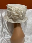 Terramina Off White Church Derby Wedding Hat