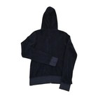 Juicy Couture Navy Blue Velour Zip Up Hoodie Size Small Made In Usa