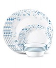 Corelle Flourishing Blossom 12 Piece Dinnerware Service For 4